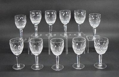 11 Waterford Colleen Water Goblets. Set of 11 pieces Waterford crystal stemware. Water goblets 
