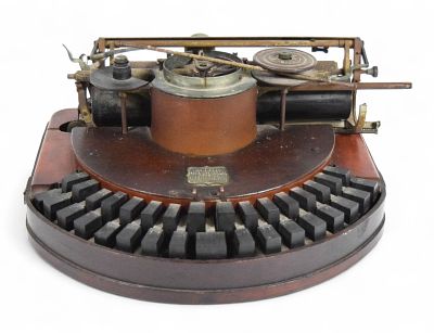 Hammond Typewriter. Early Hammond typewriter. 6 1/4"H x 14"L x 12 1/4"D. Untested, as is, with 