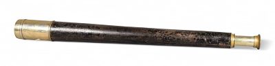 Ross English Telescope. Ross leather wrapped single draw English telescope. Marked Ross London 