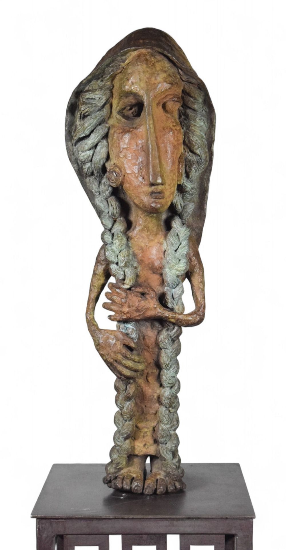 Lot 151: Maria Luisa Campoy Bronze Mujer Con Trenza