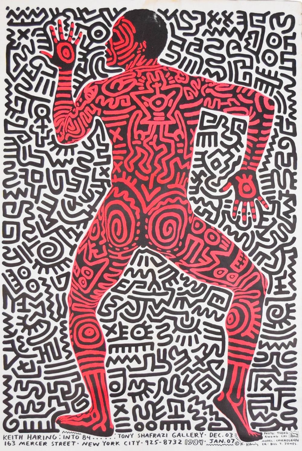Lot 185: Keith Haring Into 84 Shafrazi Exhibition Poster