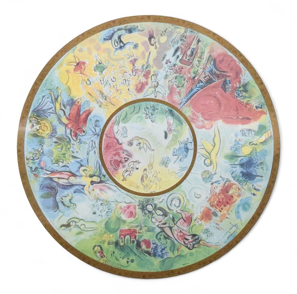 Lot 196: After Marc Chagall Paris Opera Ceiling Print