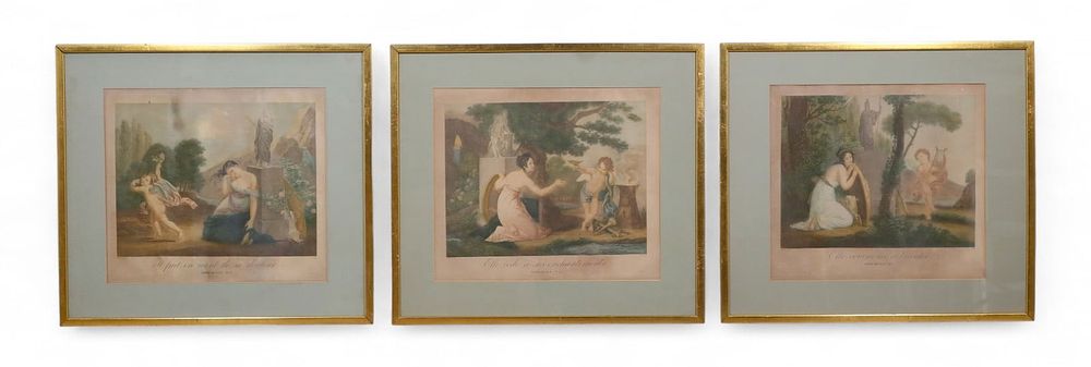 Lot 207: After Ludwig Rullmann 3 Engravings Imprudence