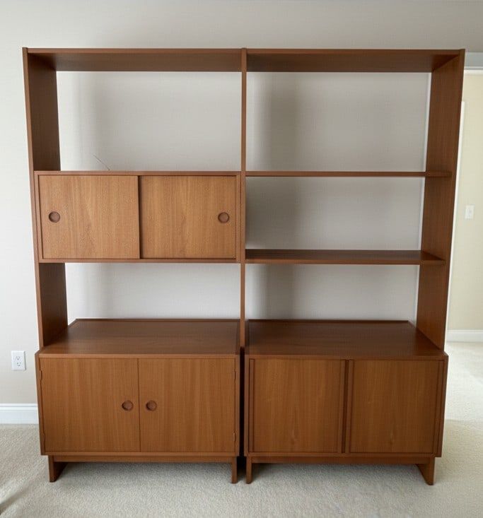 Lot 154: Hansen & Guldborg Danish Modern Wall Unit