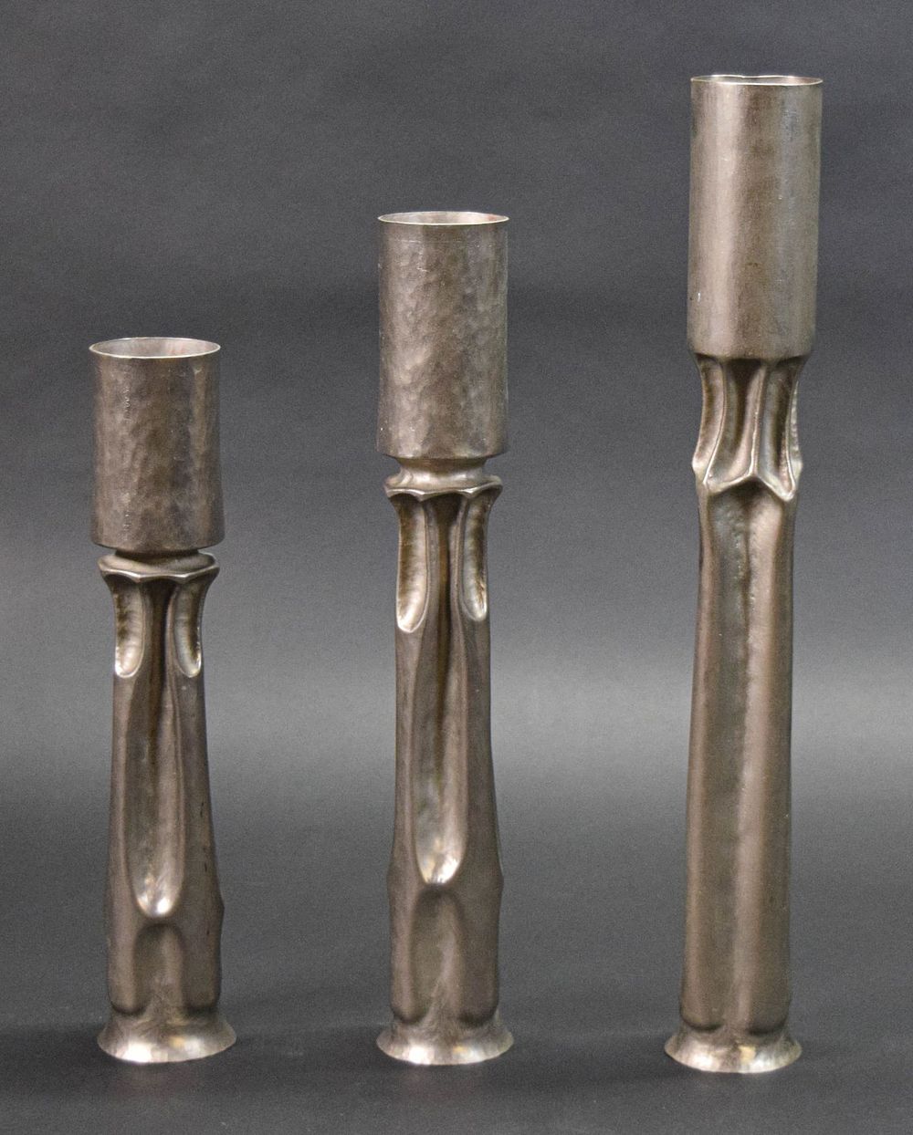 Lot 162: 3 Thomas Roy Markusen Tortured Candlesticks
