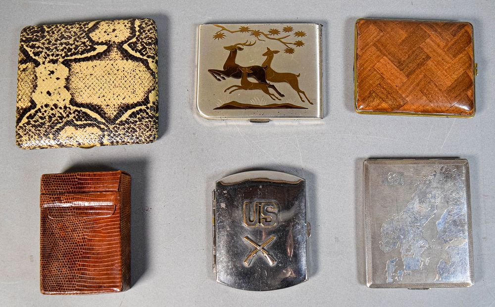 Lot 201: 6 Cigarette Cases