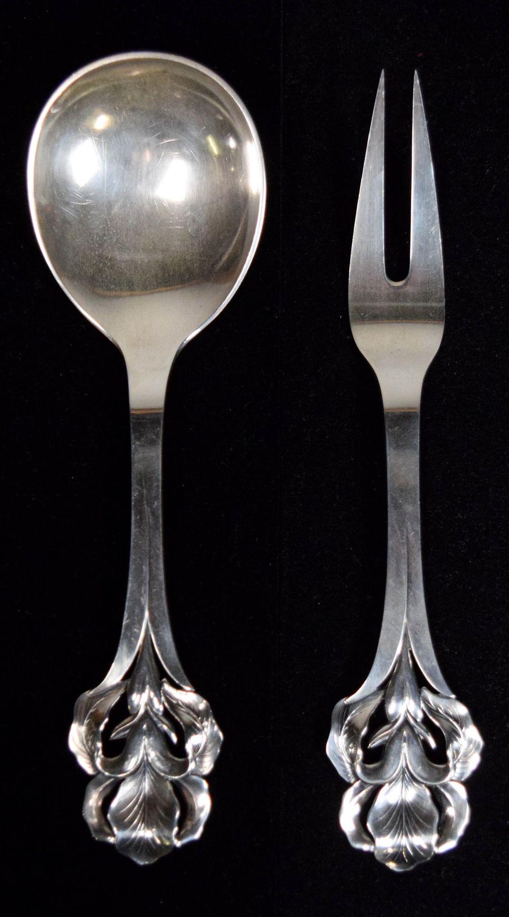Lot 213: 2 W & S Sorensen Danish Silver Serving Pieces