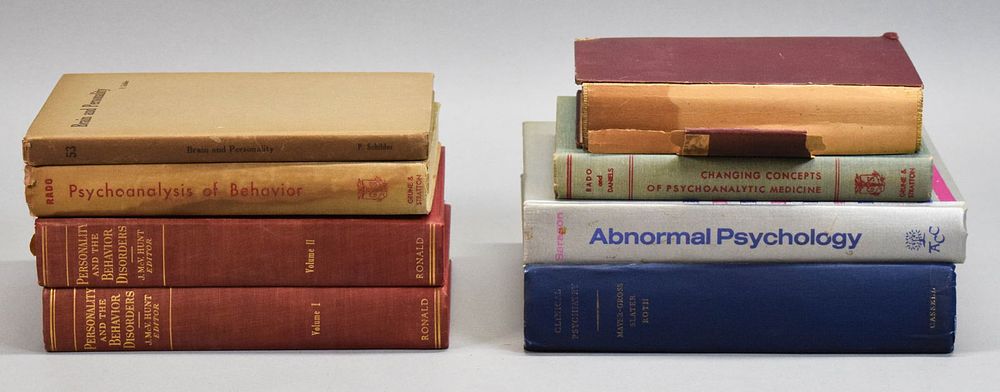 Lot 234: 8 Psychology & Psychiatry Books 1885-1972