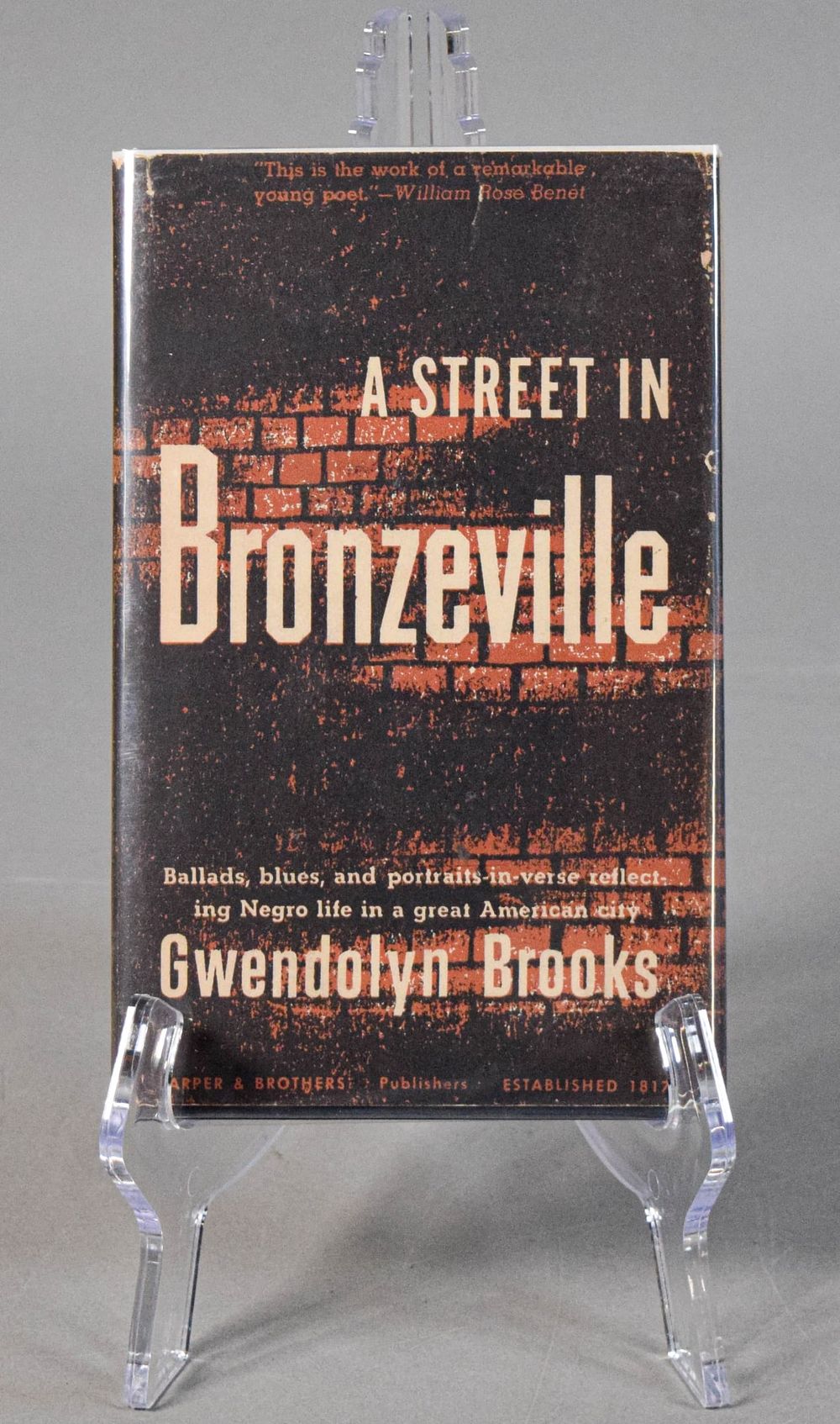 Lot 240: Gwendolyn Brooks A Street in Bronzeville 1st Ed
