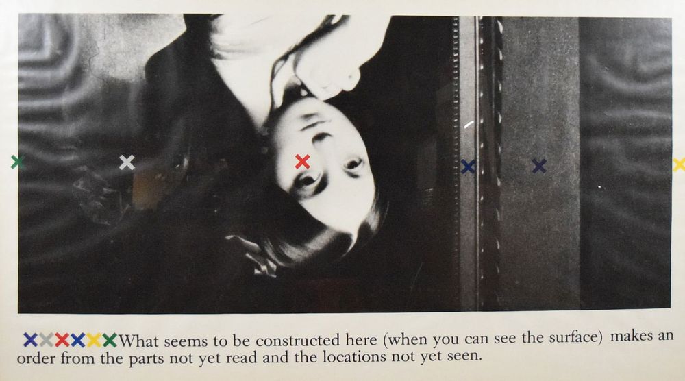 Lot 252: Joseph Kosuth Photograph With Decals Cathexis 40