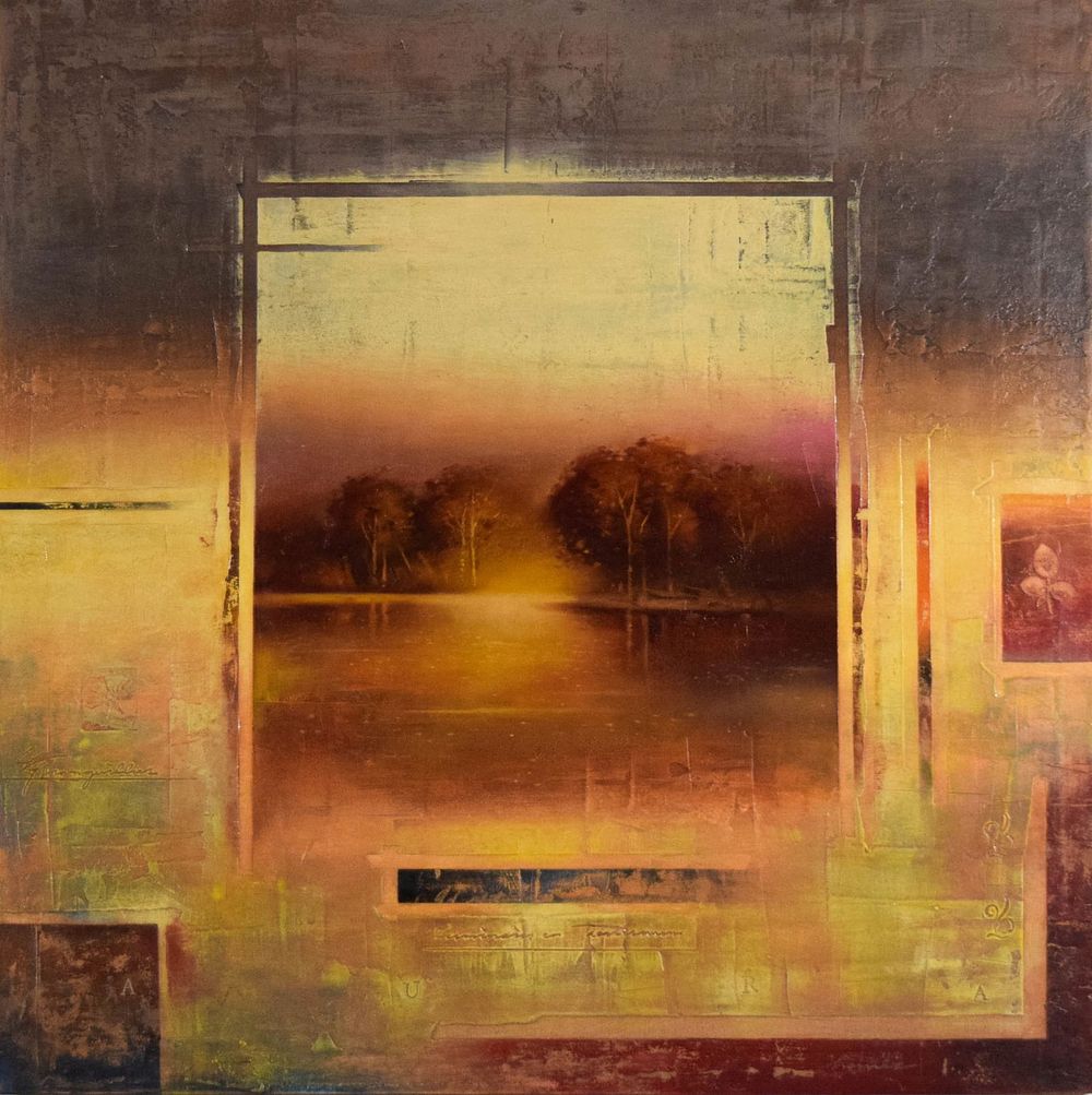 Lot 259: Cary Henrie Oil on Canvas Landscape