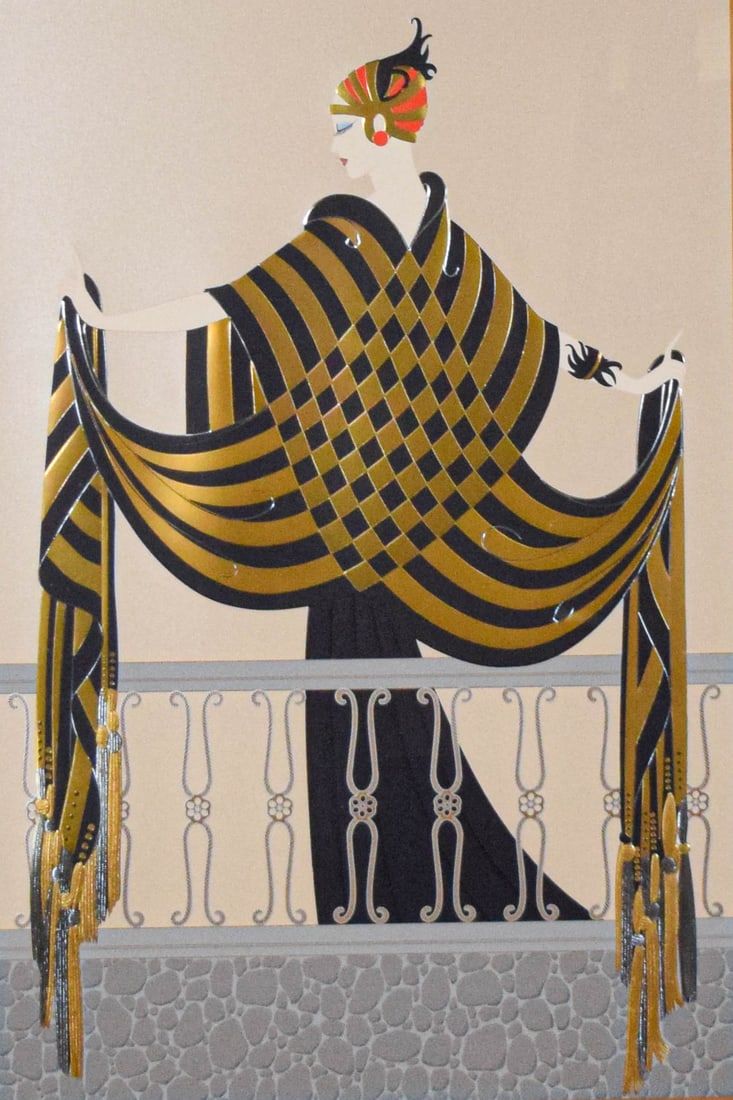 Lot 265: Erte Serigraph The Balcony