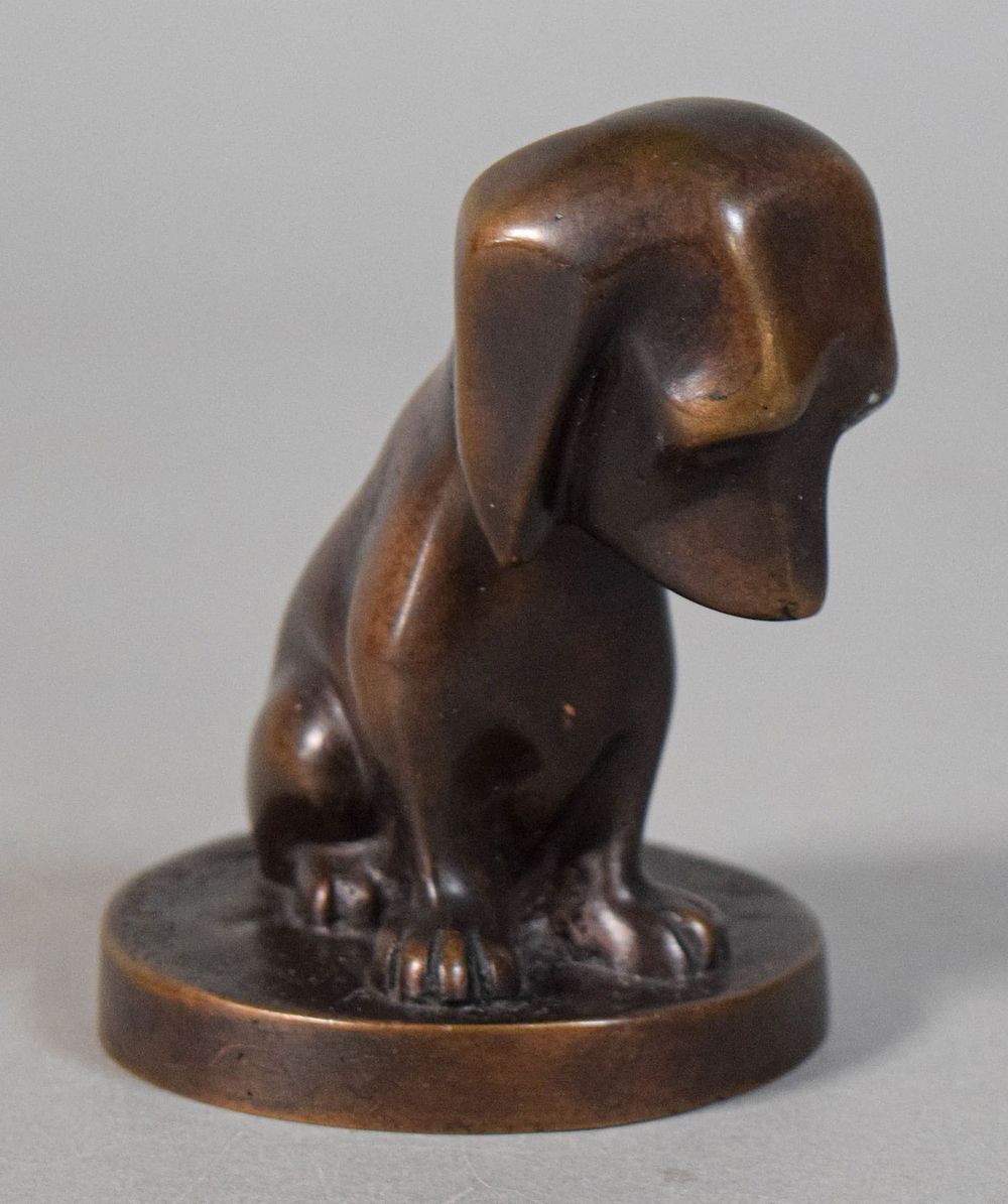 Lot 282: Roland French Bronze Dachshund