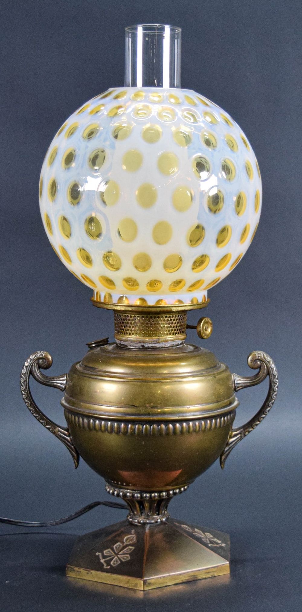 Lot 287: Bradley & Hubbard Kerosene Lamp