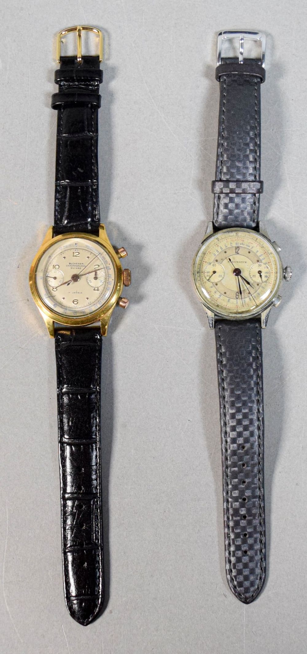 Lot 326: 2 Chronograph Watches Nord & Bucherer