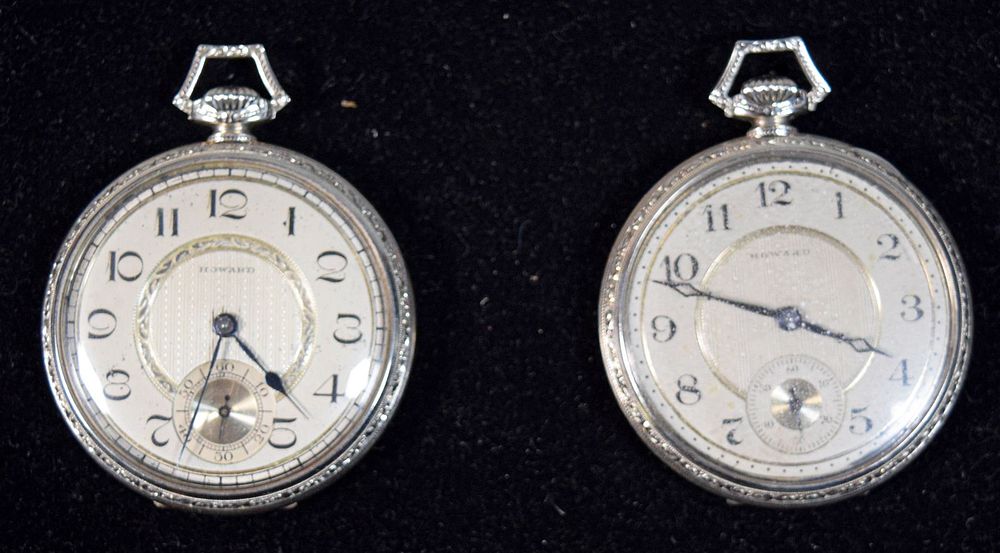 Lot 334: 2 Howard 14k Gold Pocket Watches