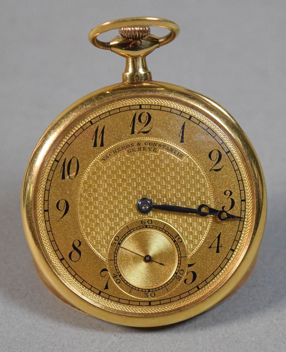 Lot 338: Vacheron & Constantin 18k Gold Pocket Watch