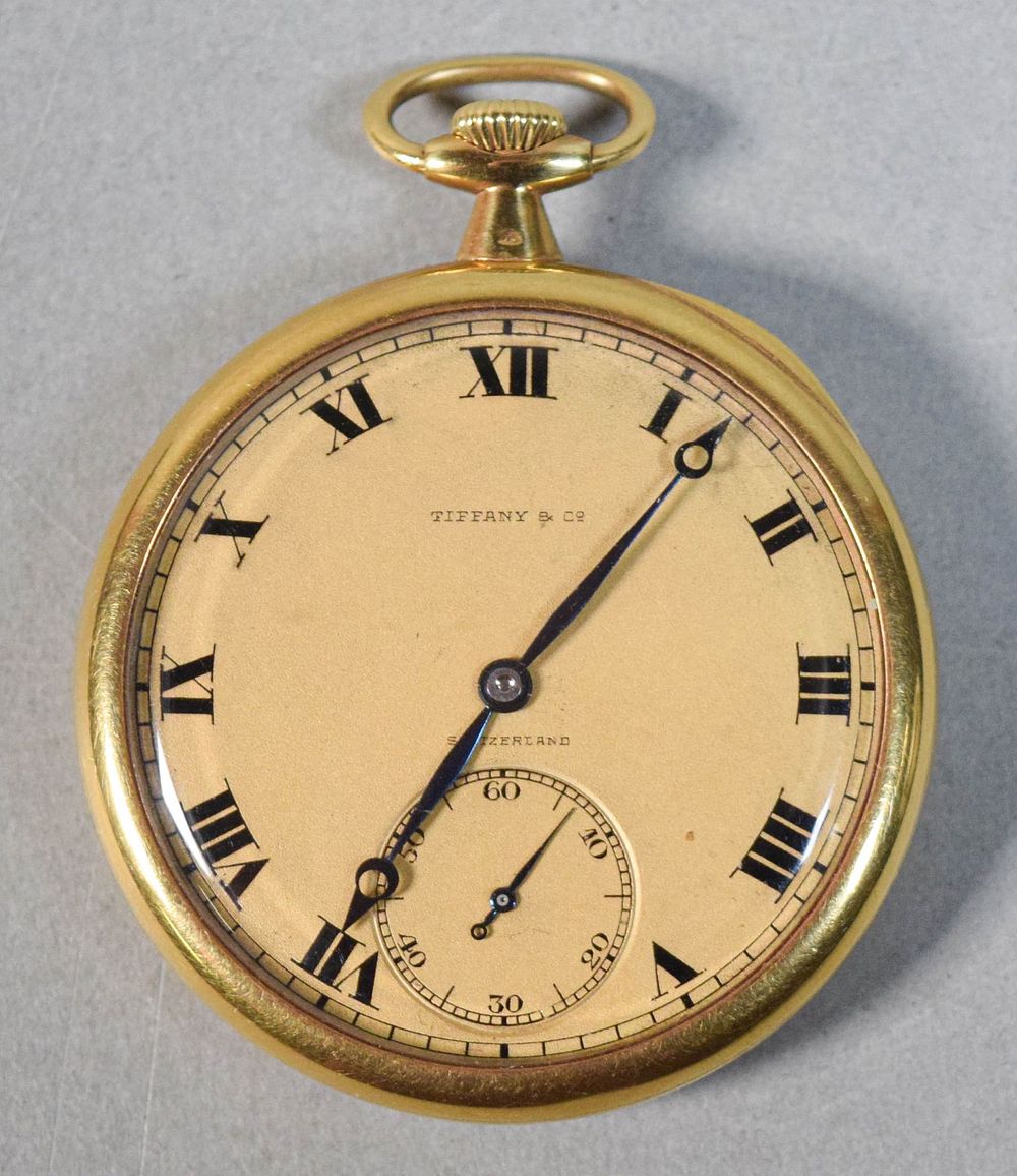 Lot 339: Patek Philippe for Tiffany & Co. 18k Pocket Watch