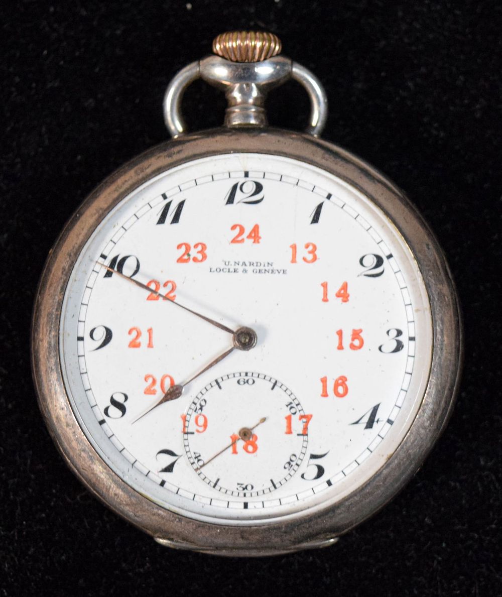 Lot 354: Ulysse Nardin 900 Silver Pocket Watch