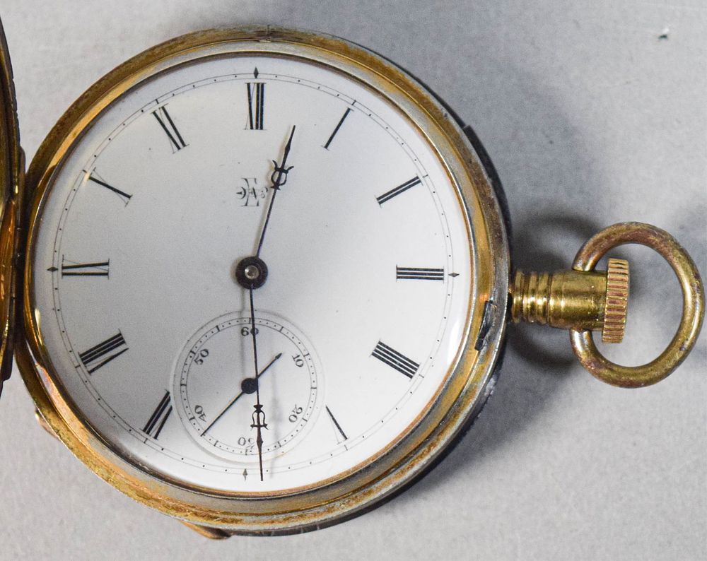 Lot 356: Elgin Gail Borden Hunting Case Pocket Watch