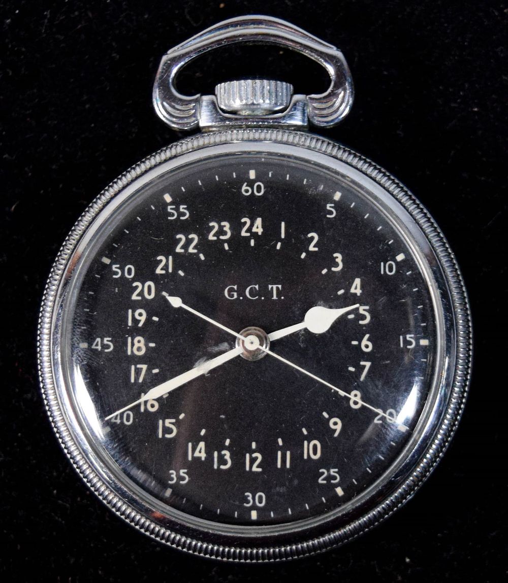 Lot 366: Hamilton GCT Military Pocket Watch