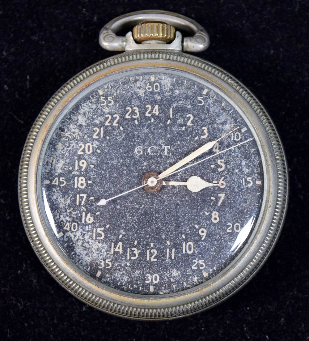 Lot 367: Hamilton GCT Military Pocket Watch