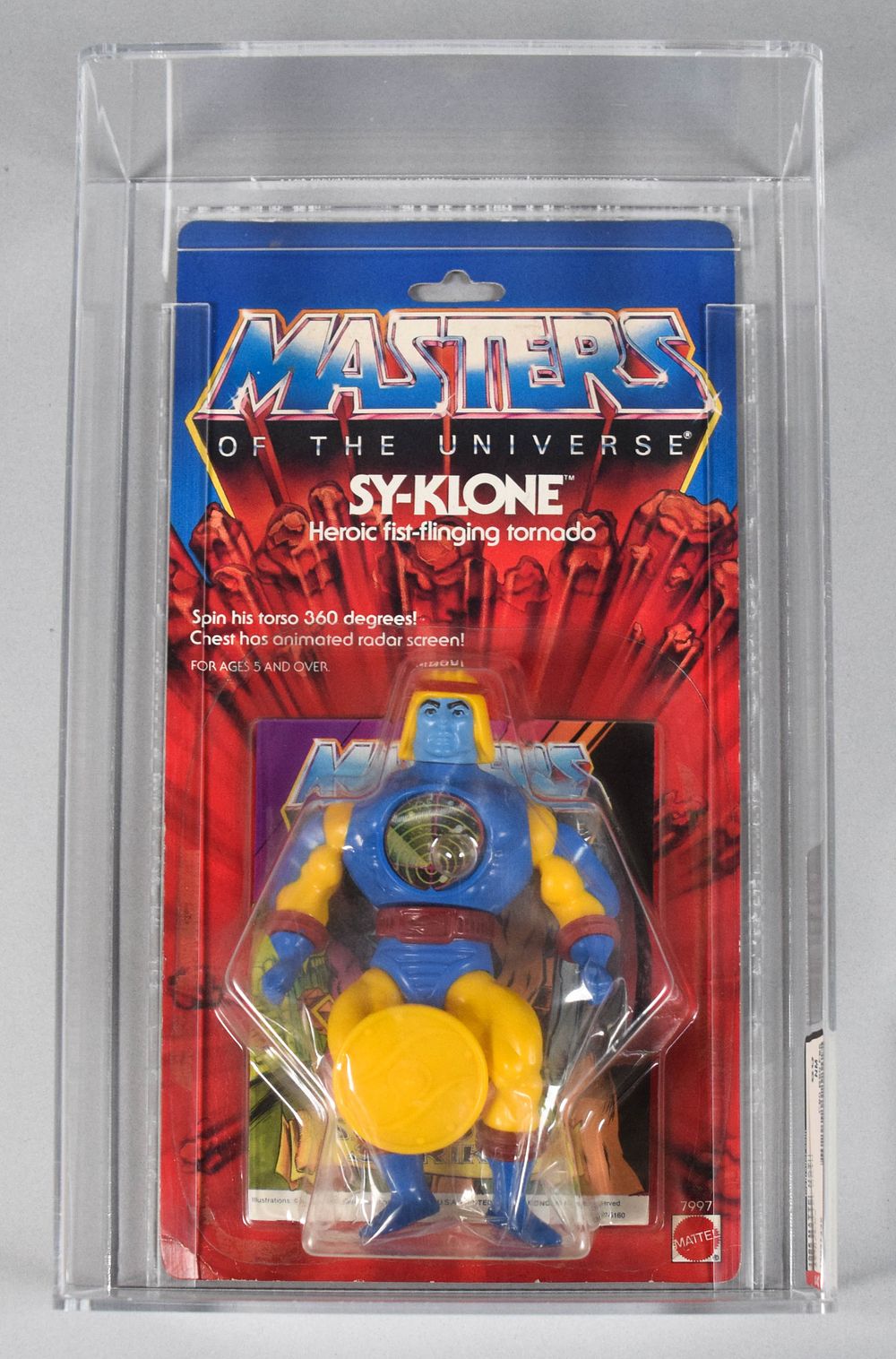 Lot 224: Mattel 1985 MOTU Sy-Klone AFA 80