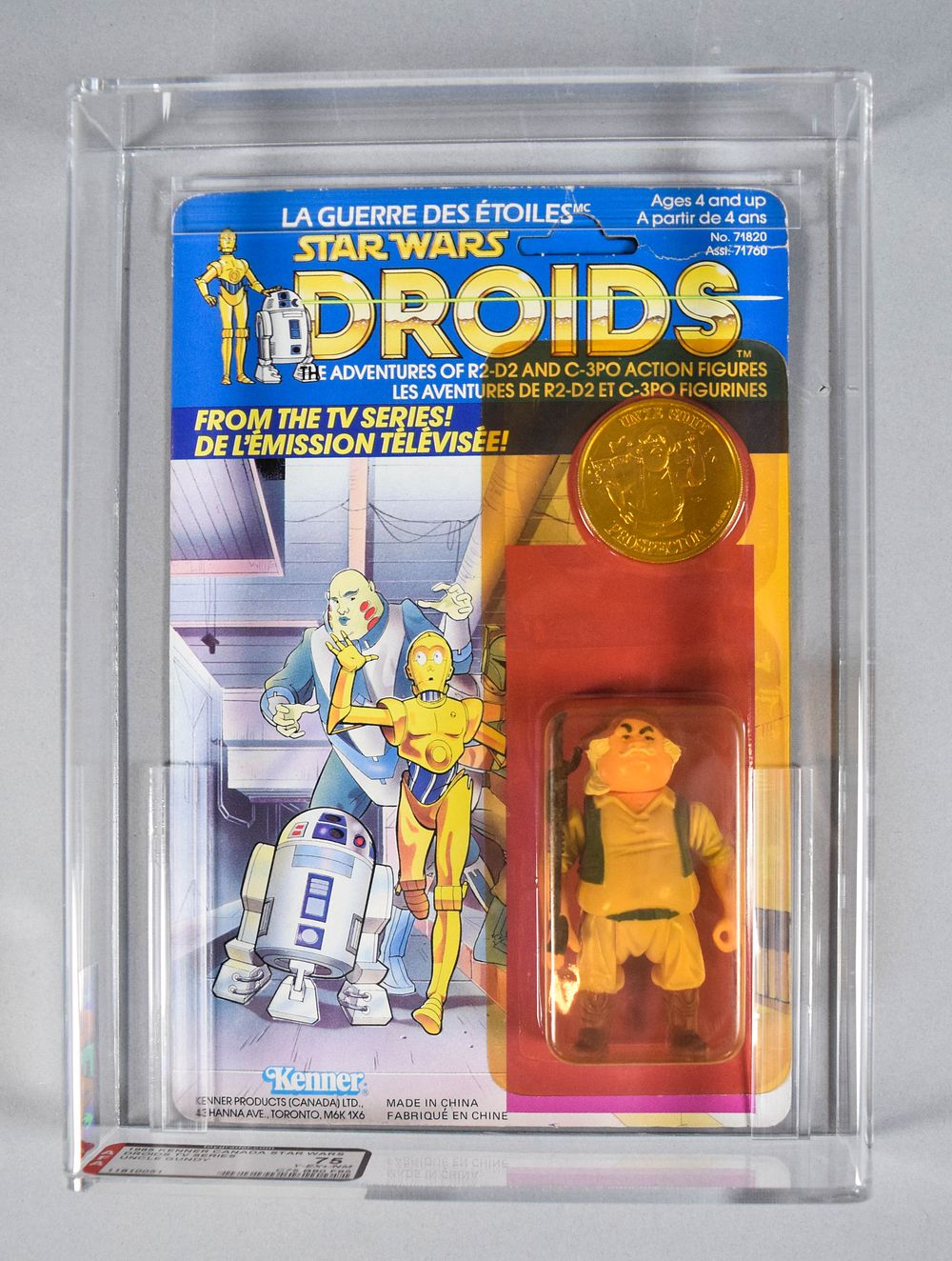Lot 247: Kenner 1985 Star Wars: Droids Uncle Gundy Action Figure AFA 75