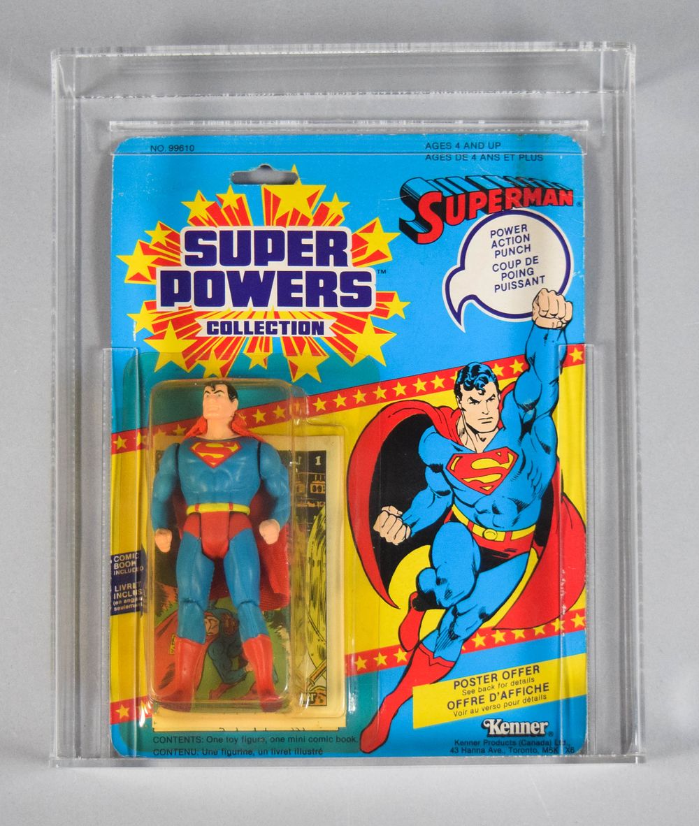 Lot 170: Kenner Super Powers Superman 12-Back Action Figure CAS 75+