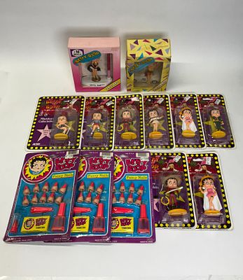 Group of Vintage Betty Boop Collectible Figurines and Memorabilia. Group of 13 vintage Betty 