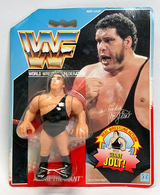 Hasbro WWF Series 1 Andre the Giant Action Figure with Giant Jolt Action, 1990. This is a 