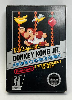Nintendo Donkey Kong Jr. NES Video Game, Arcade Classics Series, c. 1985. This auction lot 