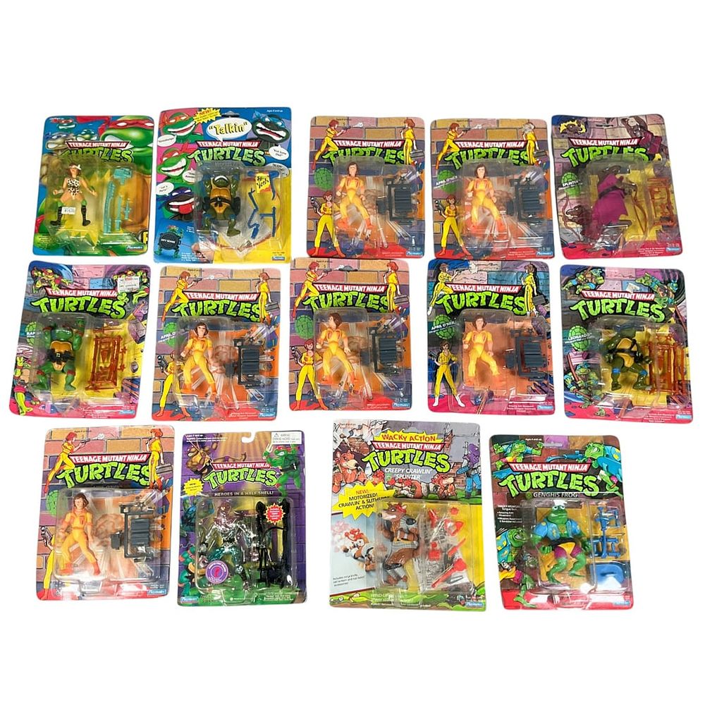 Lot 219: 14 - Playmates Teenage Mutant Ninja Turtles Action Figure Collection, Circa 1988-1992