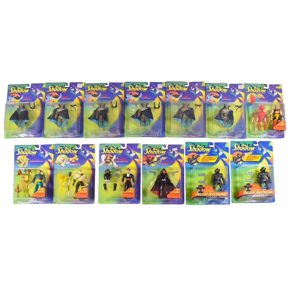 Lot 222: 13 Kenner The Shadow Action Figure Collection, 1994