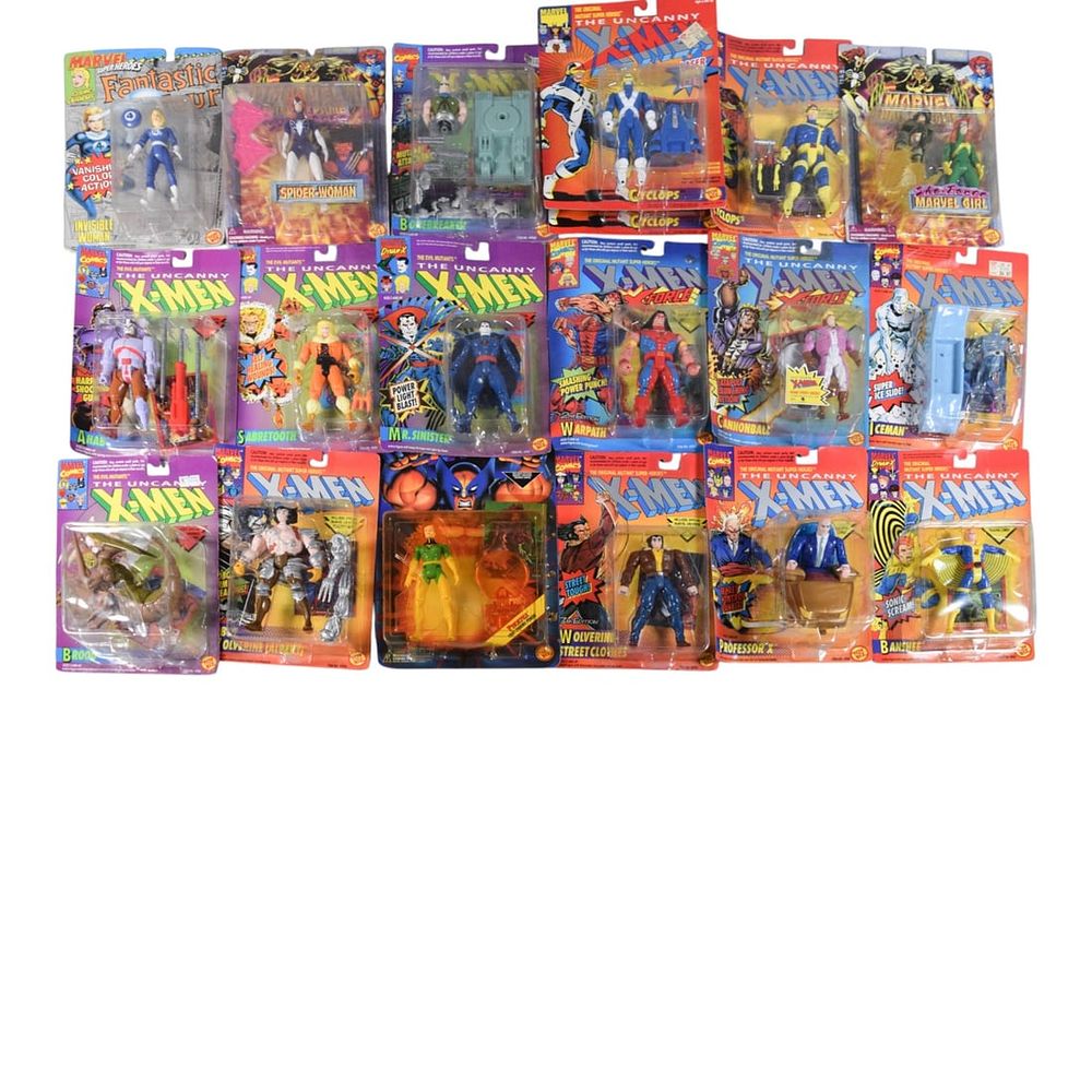 Lot 191: Toy Biz Marvel Comics Action Figure Collection, Uncanny X-Men and X-Force Series, Original