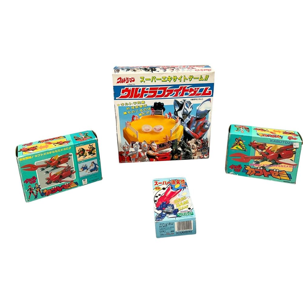 Lot 105: 4 - Pony Toy, Takatoku, and Kabaya Vintage Japanese Character Toy Collection, c. 1980s