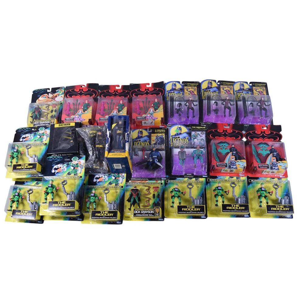 Lot 236: Kenner, Batman Action Figure Collection, Multiple 1990s Series, Mint on Card