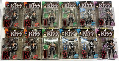 12 McFarlane Toys KISS Ultra-Action Figures 1997. Group of twelve KISS Ultra-Action Figures 