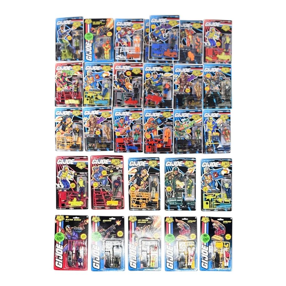 Lot 151: 29 Hasbro G.I. Joe Battle Corps Action Figure Collection, circa 1992-1993