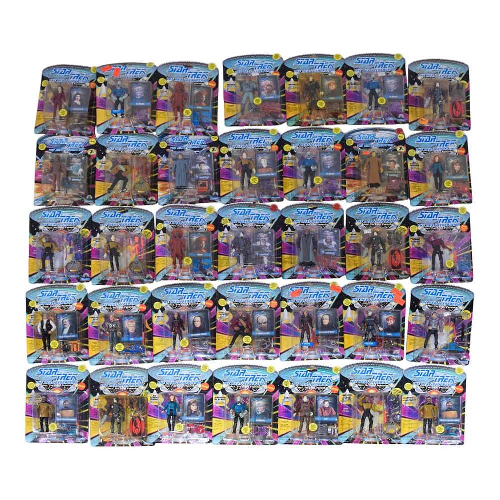 Lot 186: 35 Star Trek: The Next Generation Action Figures