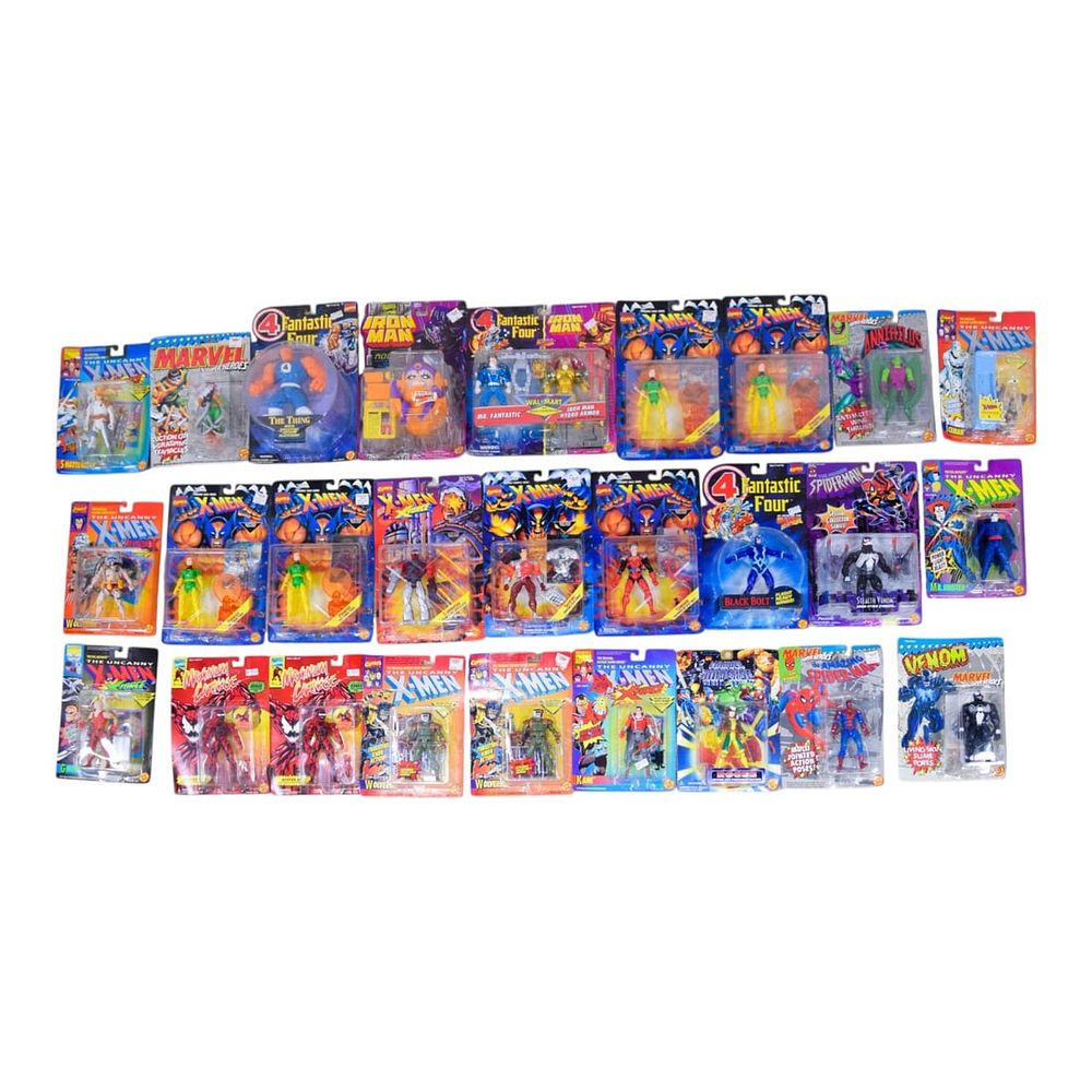 Lot 195: 27 Toy Biz Marvel Action Figures 1990s