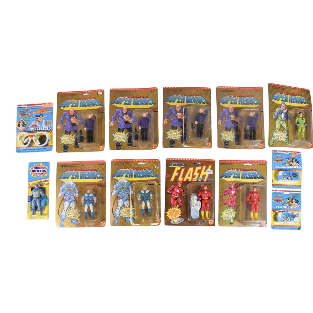 Lot 177: Toy Biz and Kenner DC Comics Super Heroes and Super Powers Action Figure Collection, c. 1984-1989