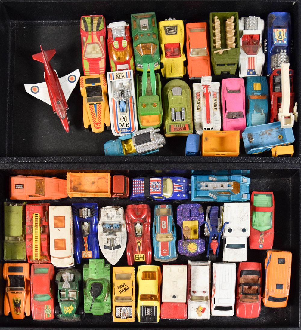 Lot 24: 46 Matchbox Superfast Die-Cast Vehicle Collection, circa 1970s