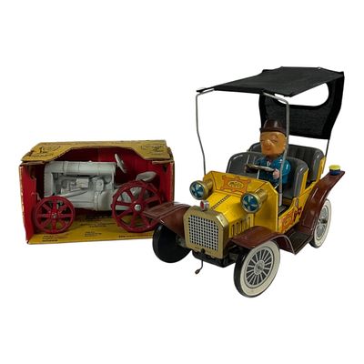 Lot 1 - 1961 Hubley Mr. Magoo Car & Ertl Fordson Tractor