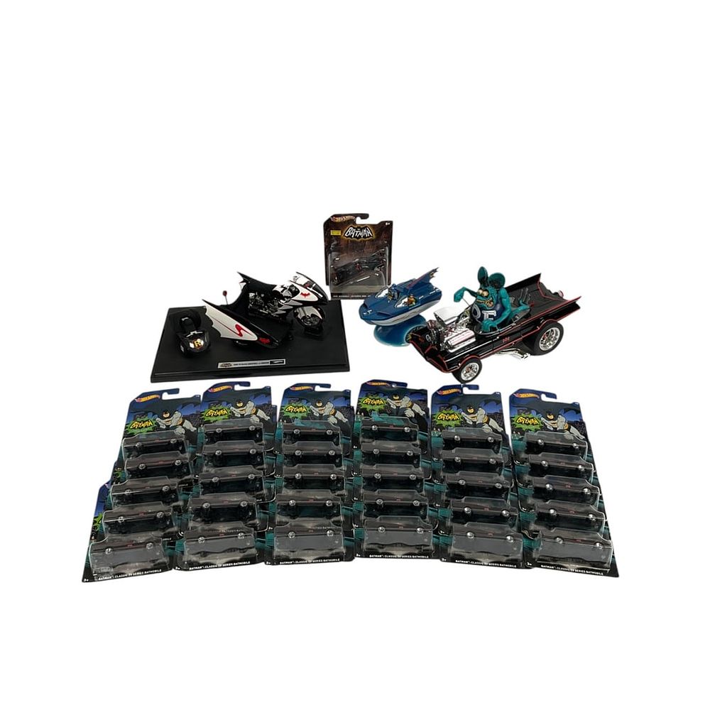 Lot 233: Group of Batman Memorabilia Incl 30 Hot Wheels