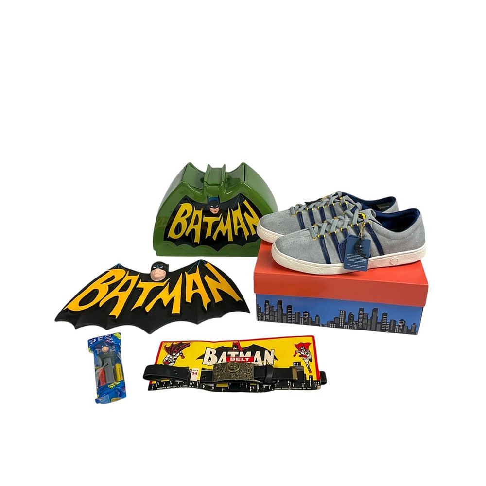 Lot 234: Batman Memorabilia Incl Morris Batman Belt & Shoes