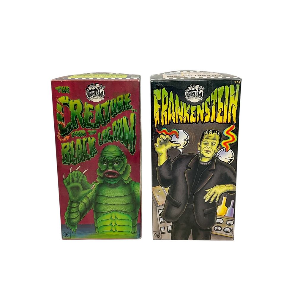 Lot 426: 2 Universal Monsters Wind-Up Tin Toys: Creature from the Black Lagoon and Frankenstein