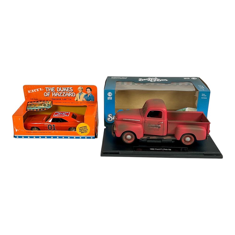 Lot 59: Dukes of Hazzard General Lee & Sanford Son Ford F1