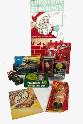 10 Vintage Children's Toys & Collectibles. Group of 10 vintage children's toys and collectibles. 