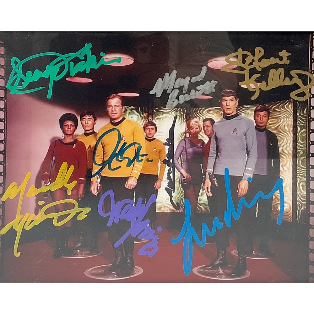 Lot 429: Original Star Trek Cast Signed Photo